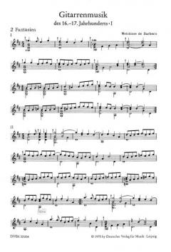 Gitarrenmusik des 16.-18.Jahrhunderts Band 1 