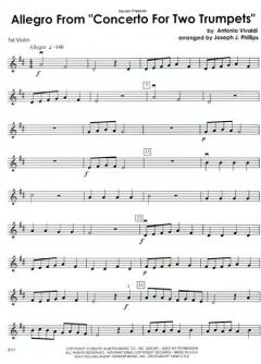 Allegro from Concerto for Two Trumpets von Antonio Vivaldi 