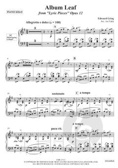 Album Leaf DOWNLOAD von Edvard Grieg 