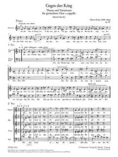 Gegen den Krieg op. 55 (Hanns Eisler) 