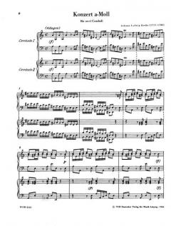 Konzert a-Moll für 2 Cembali (Johann Ludwig Krebs) 