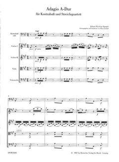 Adagio A-dur von Johann Matthias Sperger 