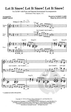 Let It Snow! Let It Snow! Let It Snow! 