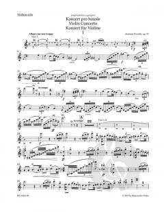 Konzert a-Moll op. 53 von Antonín Dvorák für Violine und Orchester im Alle Noten Shop kaufen