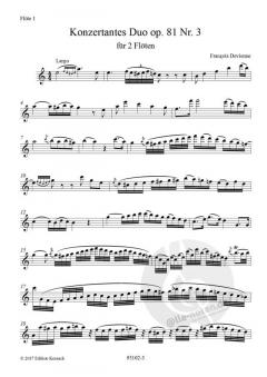 Konzertantes Duos Nr. 3 op. 81 von François Devienne 
