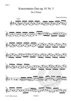 Konzertantes Duos Nr. 3 op. 81 von François Devienne 