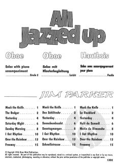 All Jazzed Up for Oboe von Jim Parker im Alle Noten Shop kaufen