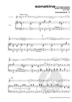 Sonatina for Trumpet and Piano Op 347 von Derek Bourgeois im Alle Noten Shop kaufen