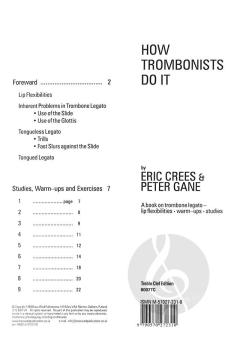How Trombonists Do It - Treble Clef von Eric Crees 