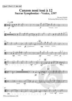 Canzon noni toni à 12 (1597) (Giovanni Gabrieli) 