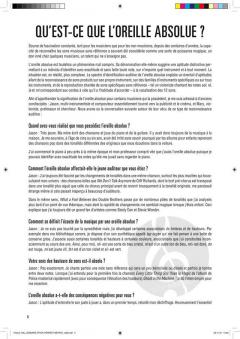 Méthode d'audition absolue 