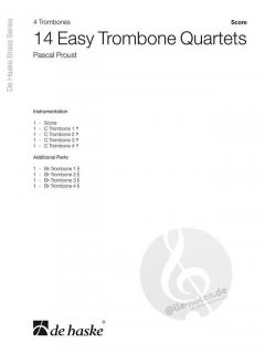 14 Easy Trombone Quartets von Pascal Proust 