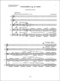 Concerto op. 25 von Sergio Calligaris 