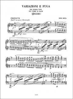 Variazioni e fuga nei dodici toni sul nome di Bach von Nino Rota 