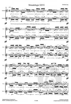 Monadologie XXVI ... for Pauline & Conrad von Bernhard Lang für 2 Violinen im Vierteltonabstand, nach Materialien von Paganini und Bach im Alle Noten Shop kaufen (Partitur)