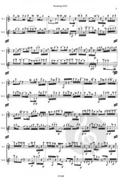 Monadologie XXVI ... for Pauline & Conrad von Bernhard Lang für 2 Violinen im Vierteltonabstand, nach Materialien von Paganini und Bach im Alle Noten Shop kaufen (Partitur)