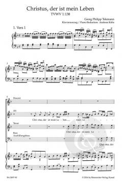 Christus, der ist mein Leben von Georg Philipp Telemann (Download) 