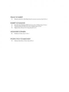 Selected Piano Masterpieces 