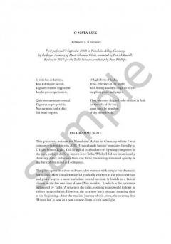 O nata lux (Alexander Campkin) 