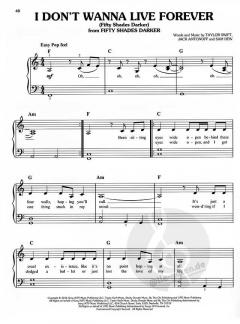 Chart Hits of 2016-2017 (Easy Piano) 