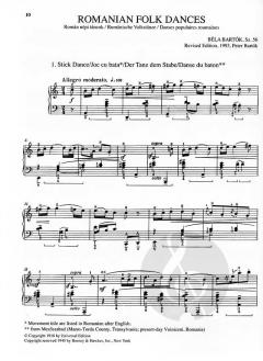 Piano Anthology von Béla Bartók 