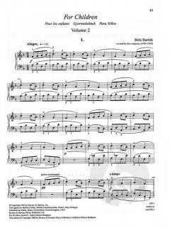 For Children von Béla Bartók 