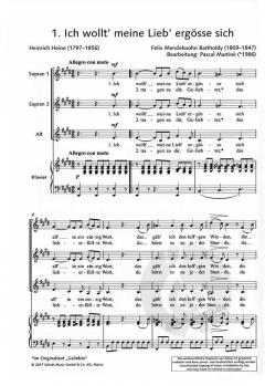 Von Liebe und Sehnsucht von Felix Mendelssohn Bartholdy 