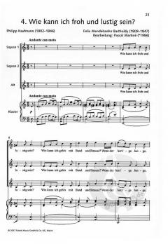 Von Liebe und Sehnsucht von Felix Mendelssohn Bartholdy 