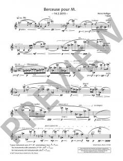 Berceuse pour M. von Heinz Holliger 