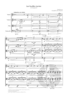 Autumn Leaves von Joseph Kosma für Streichquartett im Alle Noten Shop kaufen