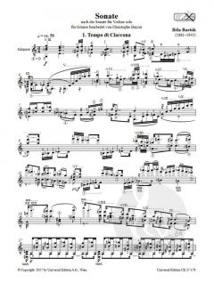 Sonate Sz. 117 von Bela Bartók 