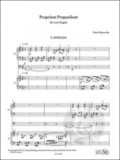 Proprium Propaulium von Peter Planyavsky für 2 Orgeln im Alle Noten Shop kaufen