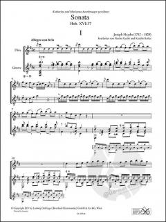 Sonate in D-Dur Hob. XVI:37 von Joseph Haydn für Flöte und Gitarre im Alle Noten Shop kaufen