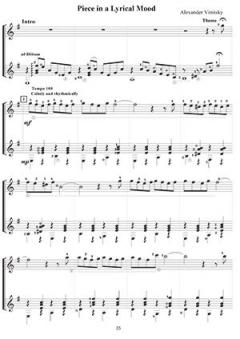 Ten Concert Pieces For Classic Guitar Duo von Alexander Vinitsky 