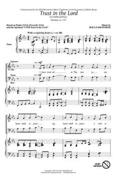 Trust In The Lord (Rollo Dilworth) 