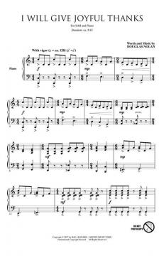 I Will Give Joyful Thanks (Douglas Nolan) 