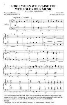 Lord, When We Praise You With Glorious Music (Benjamin Harlan) 