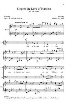 Sing To The Lord Of Harvest (Charles McCartha) 