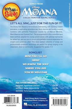 Let's All Sing Songs From MOANA 