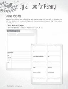 FIRST, WE SING! Digital Resource Supplements von Susan Brumfield 