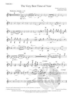 The Very Best Time of Year (John Rutter) 