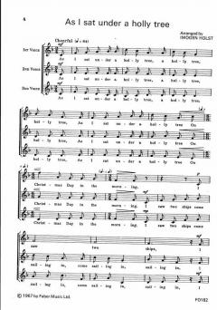 As I Sat Under a Holly Tree (Imogen Holst) 