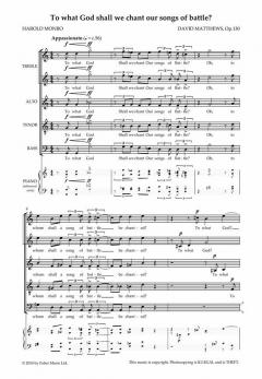 To What God Shall We Chant Our Songs Of Battle? (David Matthews) 