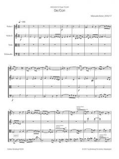 De/Con von Manuela Kerer für Streichquartett im Alle Noten Shop kaufen (Partitur)