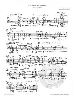 Le Corps des cordes von Isabel Mundry für Violoncello im Alle Noten Shop kaufen
