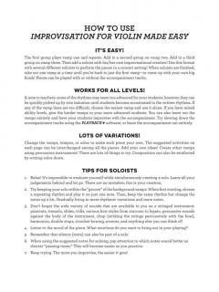 Improvisation For Violin Made Easy im Alle Noten Shop kaufen