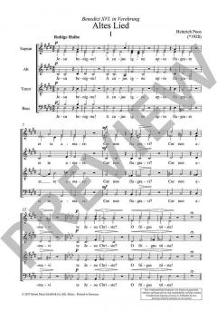 Altes Lied von Heinrich Poos 