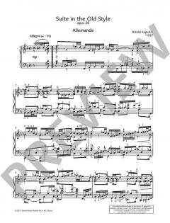 Suite in the Old Style op. 28 von Nikolai Kapustin 