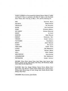 Damn Yankees von Richard Adler 