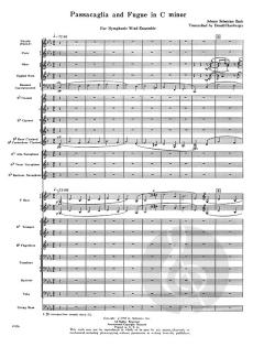 Passacaglia And Fugue In C Minor (J.S. Bach) 